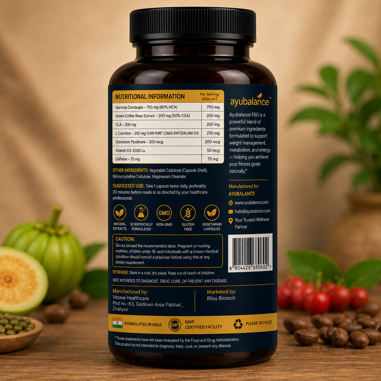 Ayubalance F60 Weight Management Capsules